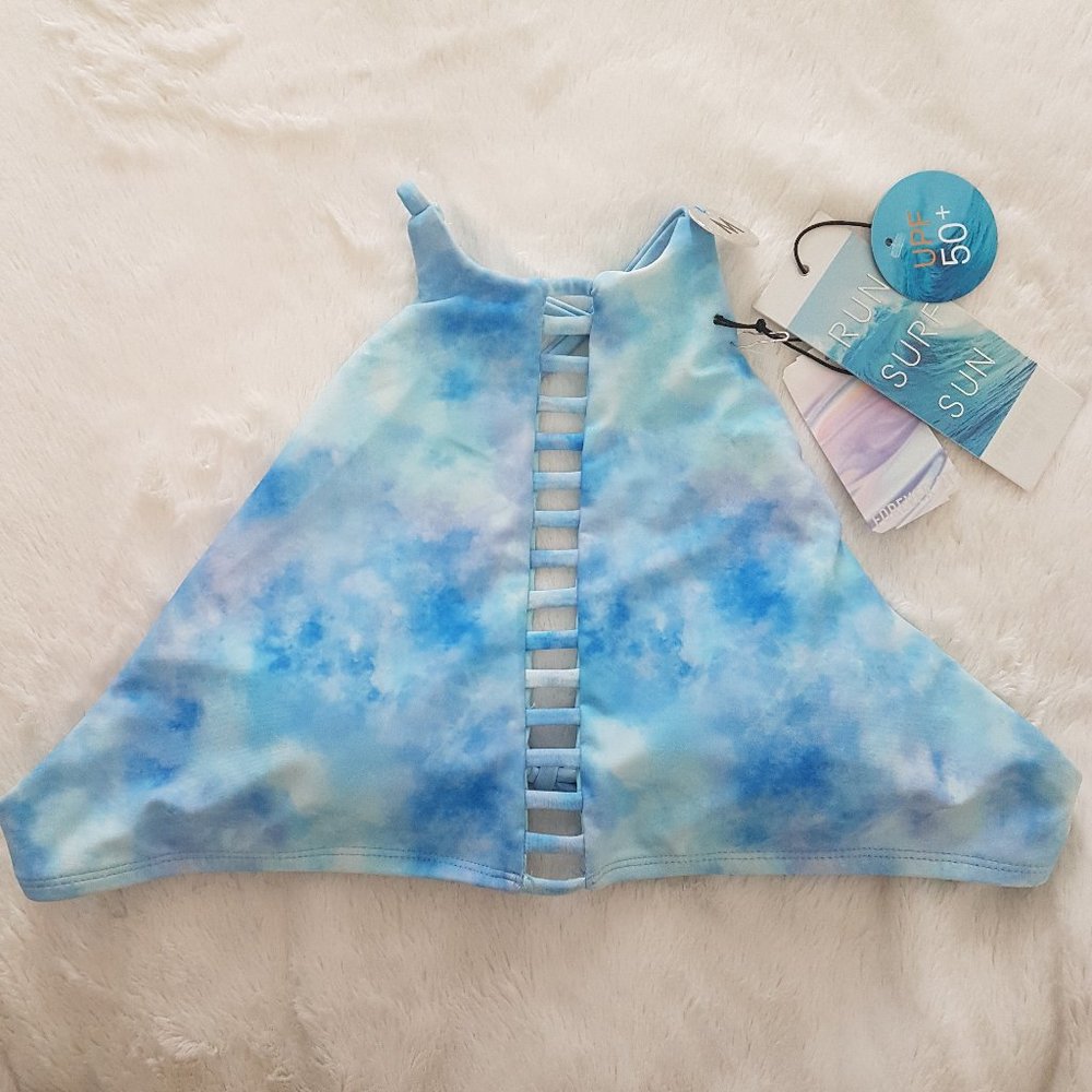 Forever 21 Swimwear top Blue/Multi - Size M